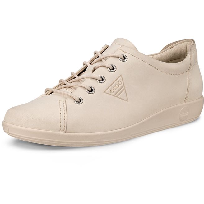 ECCO Soft 2.0 Beige Gubbs Shoes